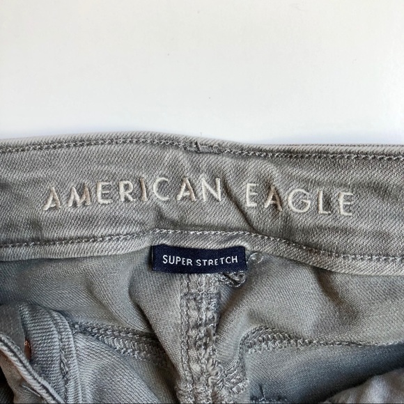 AE | Stuper Stretch Hi-rise Grey Jegging - Picture 4 of 13